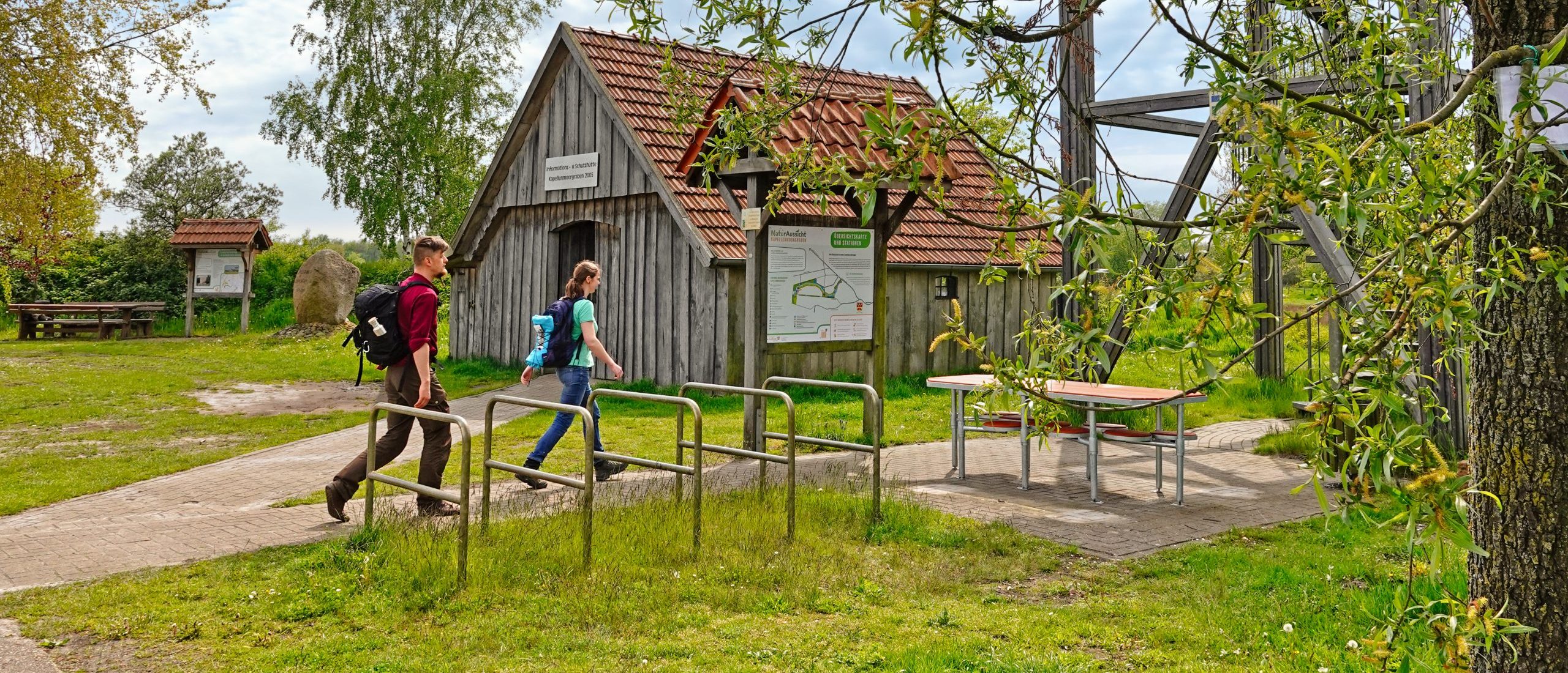 Schutzhu╠êtte Kapellenmoorgraben Niederlangen (ACHTUNG Urheber Emsland Touristik CC-0)
